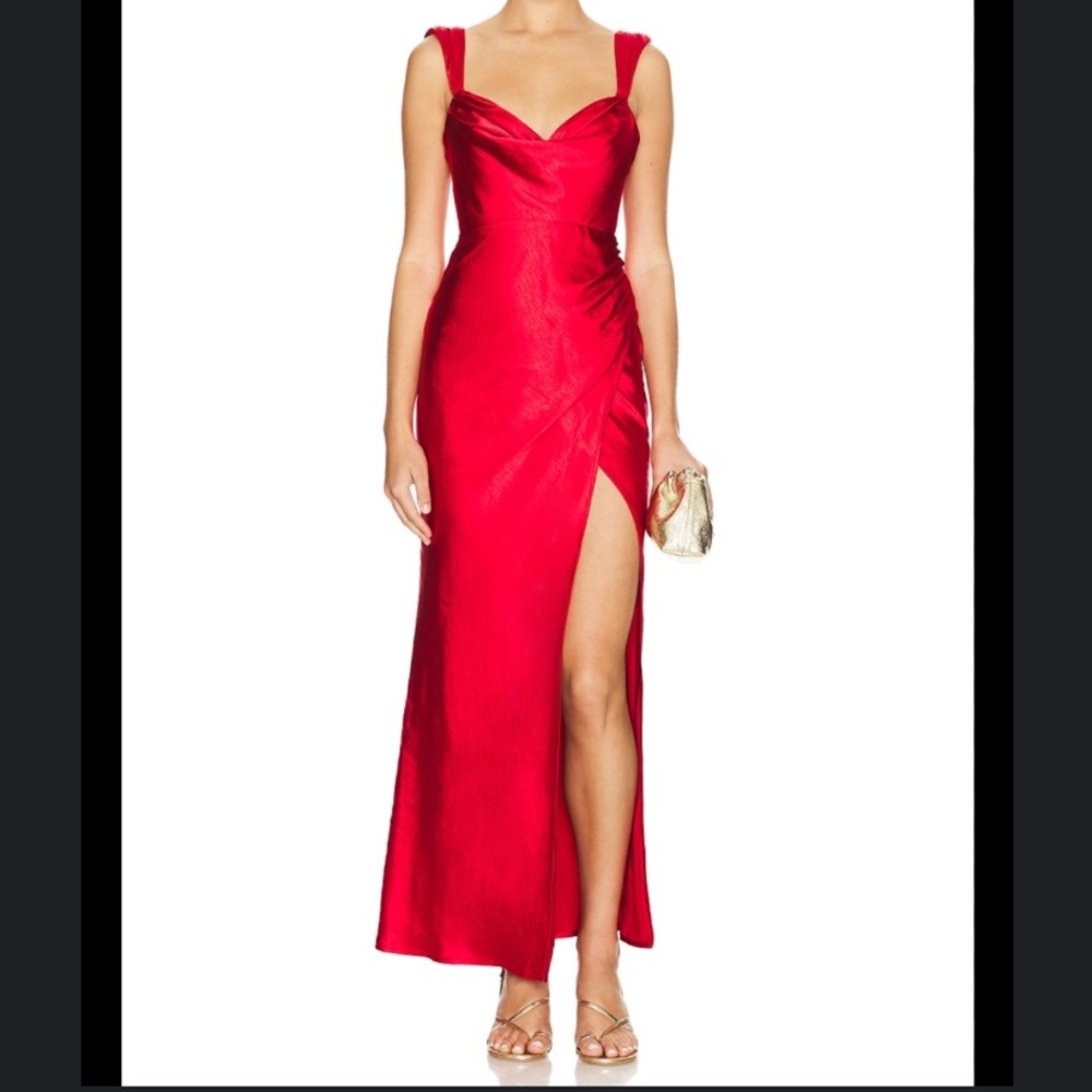 NWT REVOLVE Runaway the label Red Havana Maxi Dress